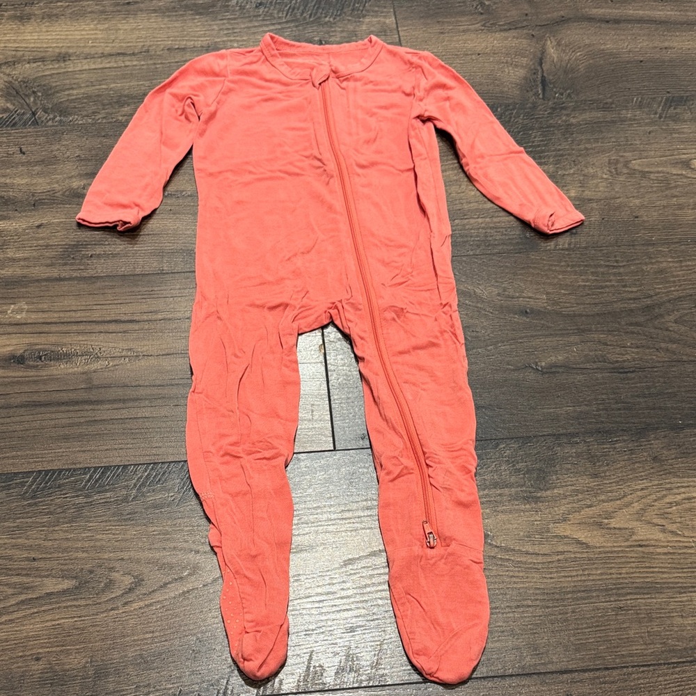 Kyte BABY Zip Footie - Melon